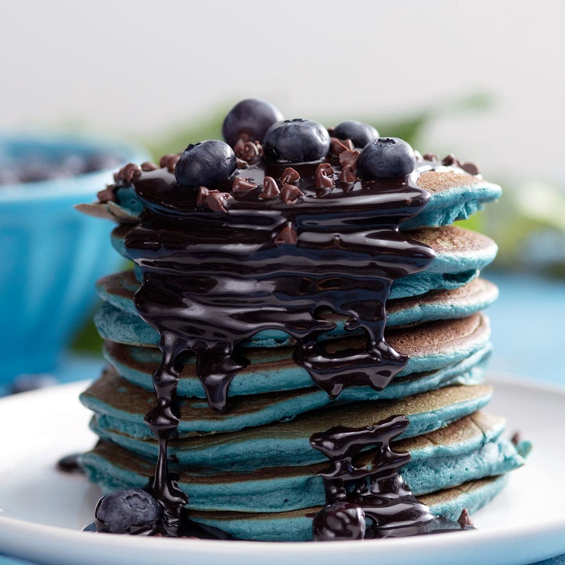Blueberry Chocolate Pancakes