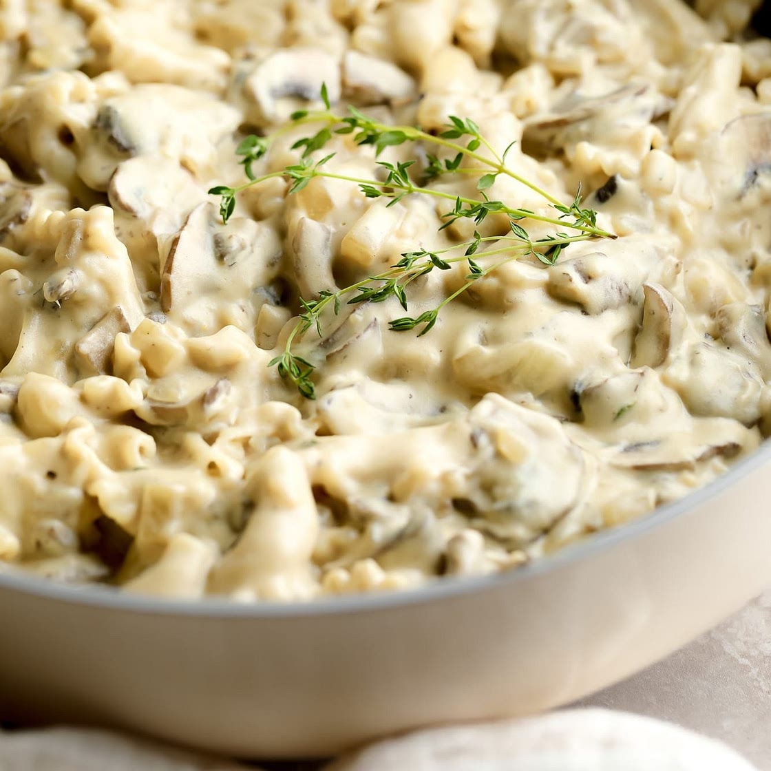 Creamy Vegan Mushroom Stroganoff