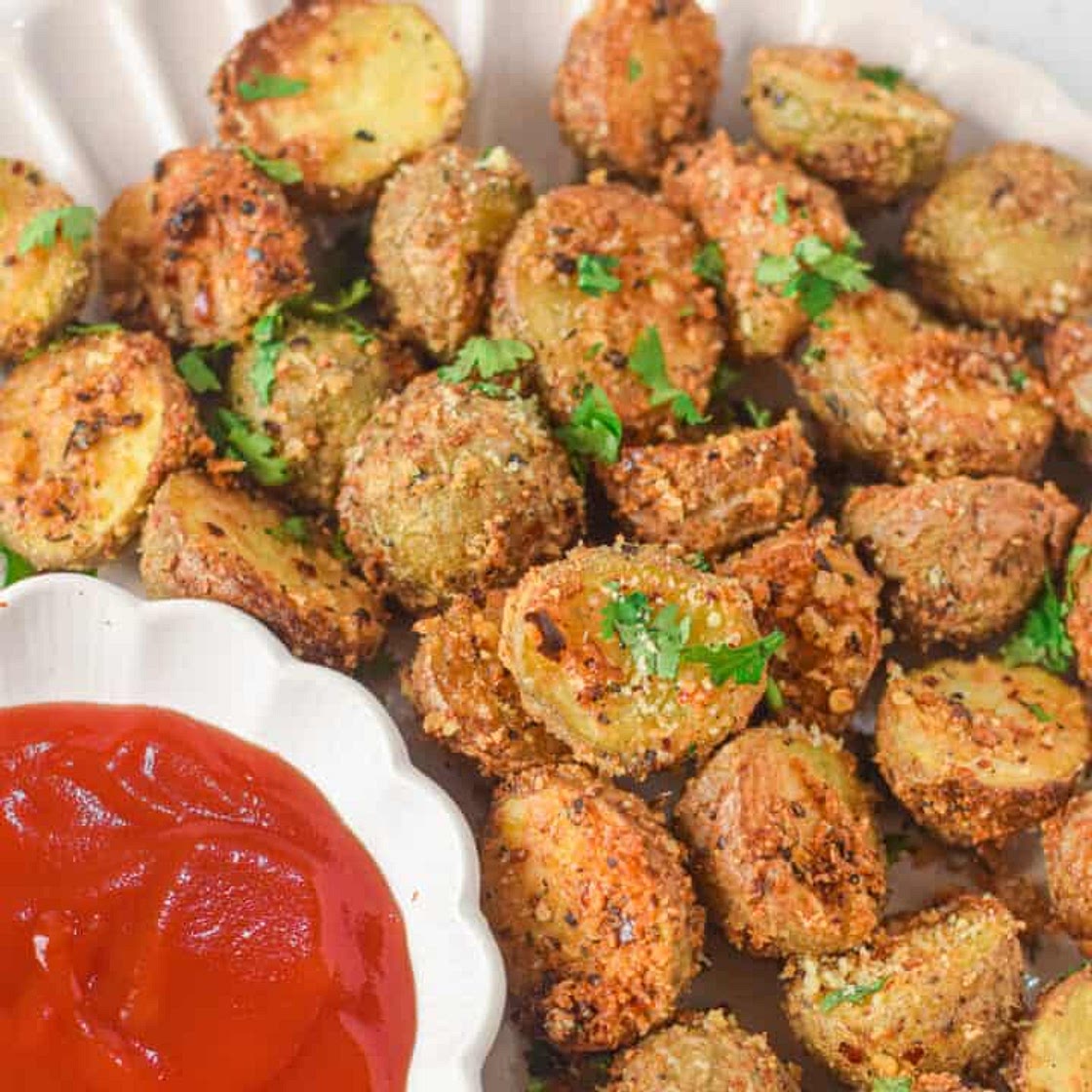 Air Fryer Parmesan Potatoes