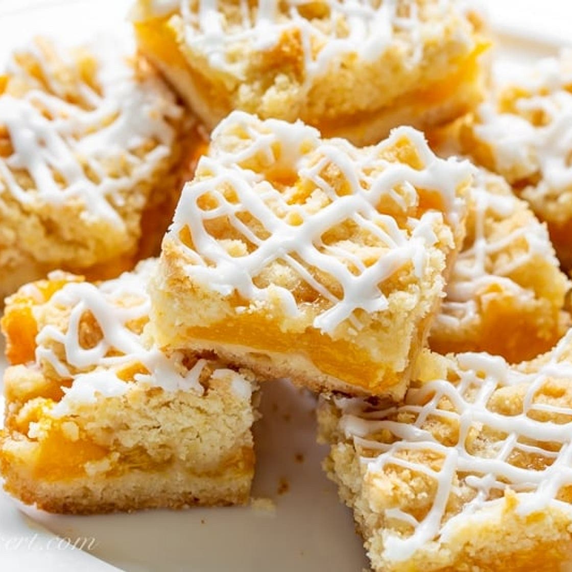 Fresh Peach Crumb Bars