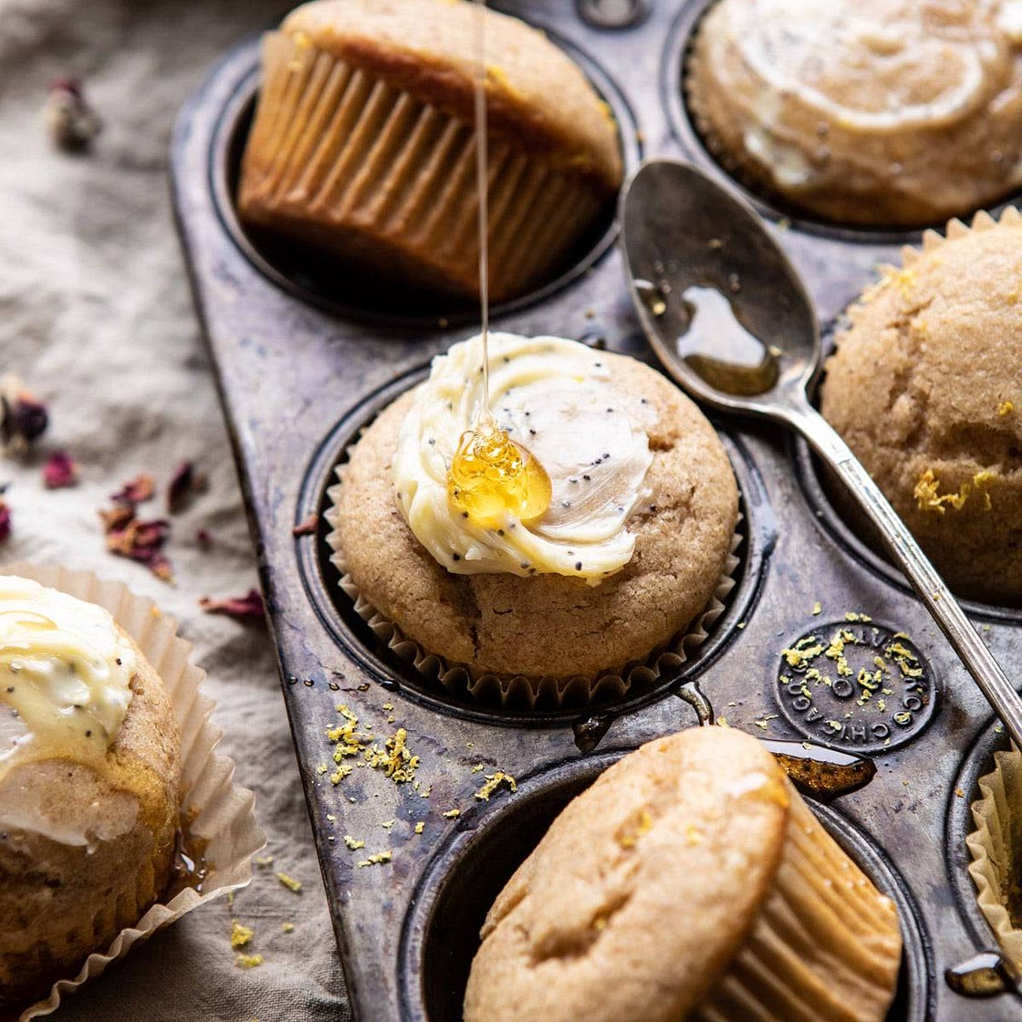 Vanilla Chai Lemon Ricotta Muffins