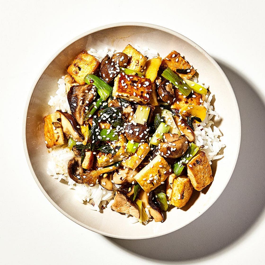 Tofu and Mushroom Stir-Fry