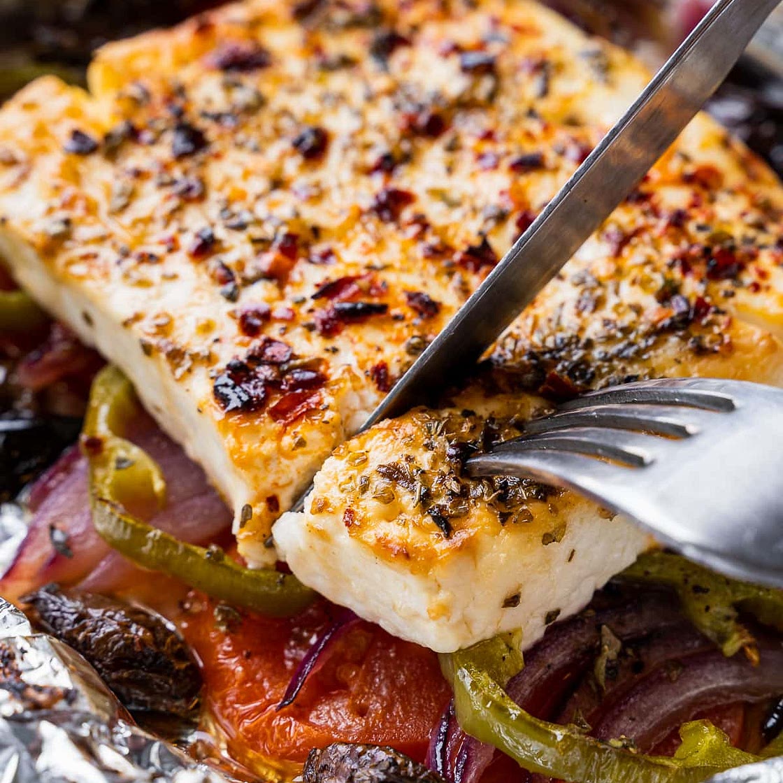 Spicy Baked Feta (Feta Psiti)