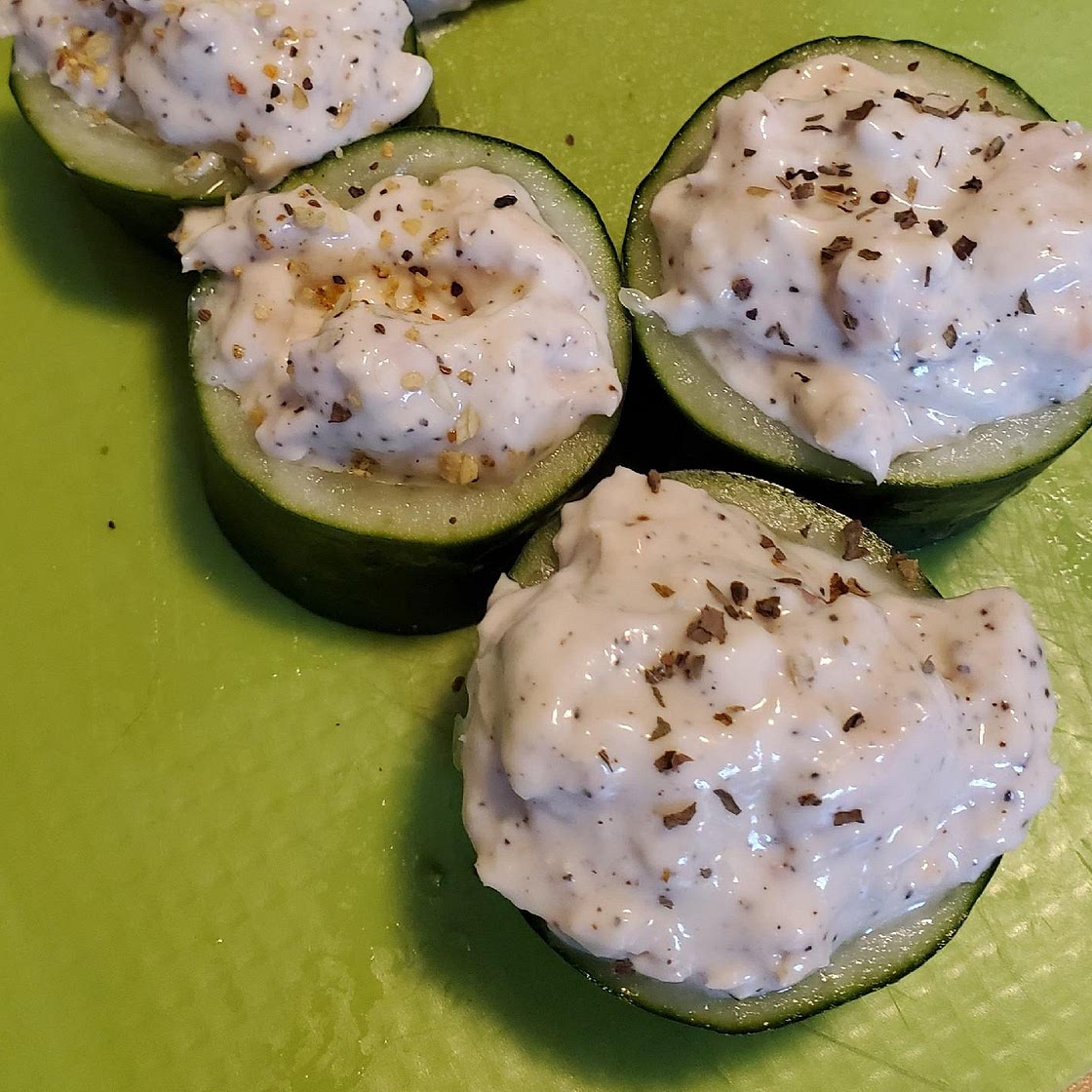 Tuna in Cucumber Cups