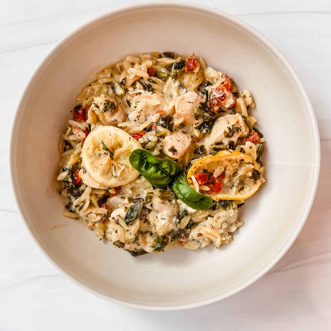 One Pan Lemon Chicken Orzo