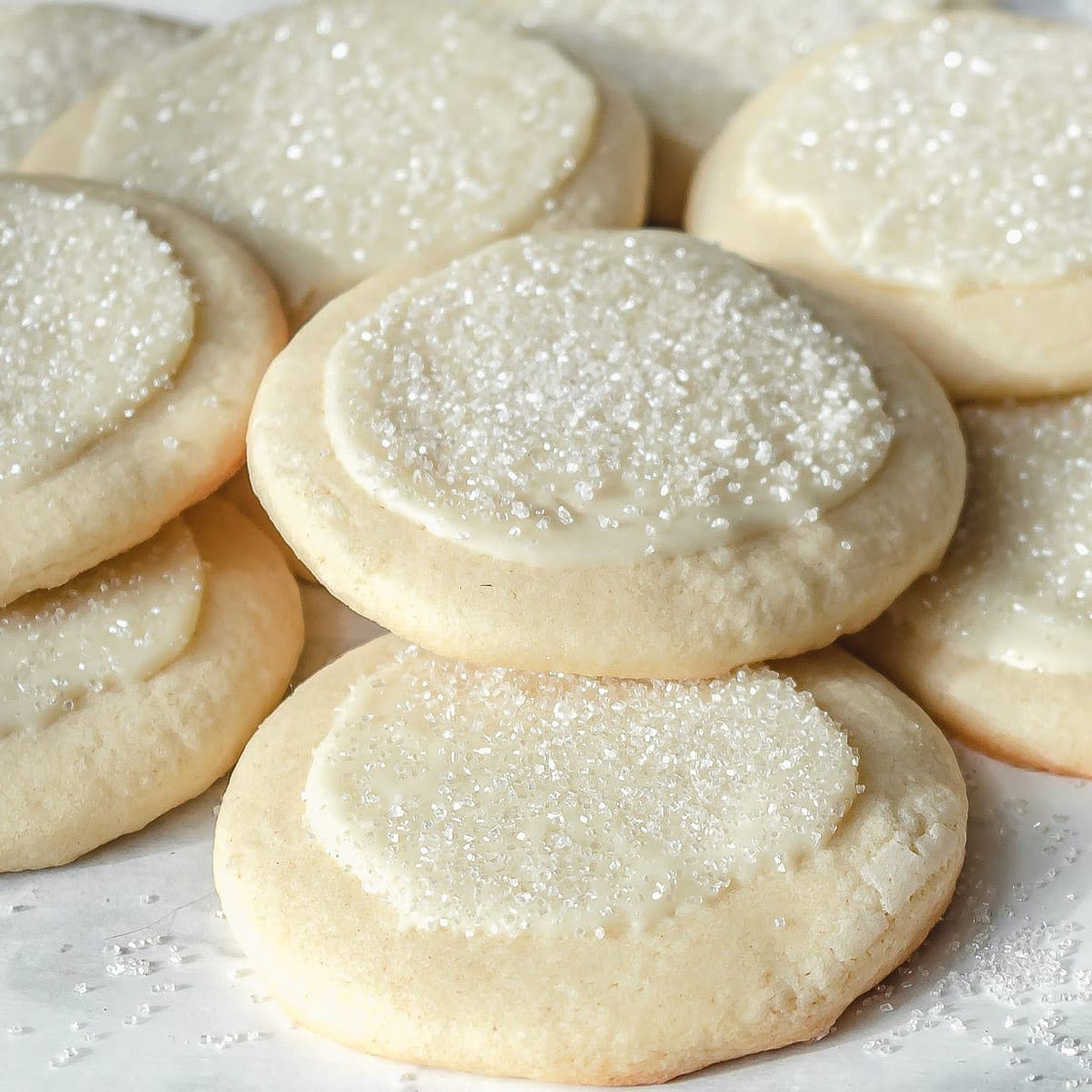 Peppermint White Chocolate Sugar Cookies - Peppermint Cookie Recipe