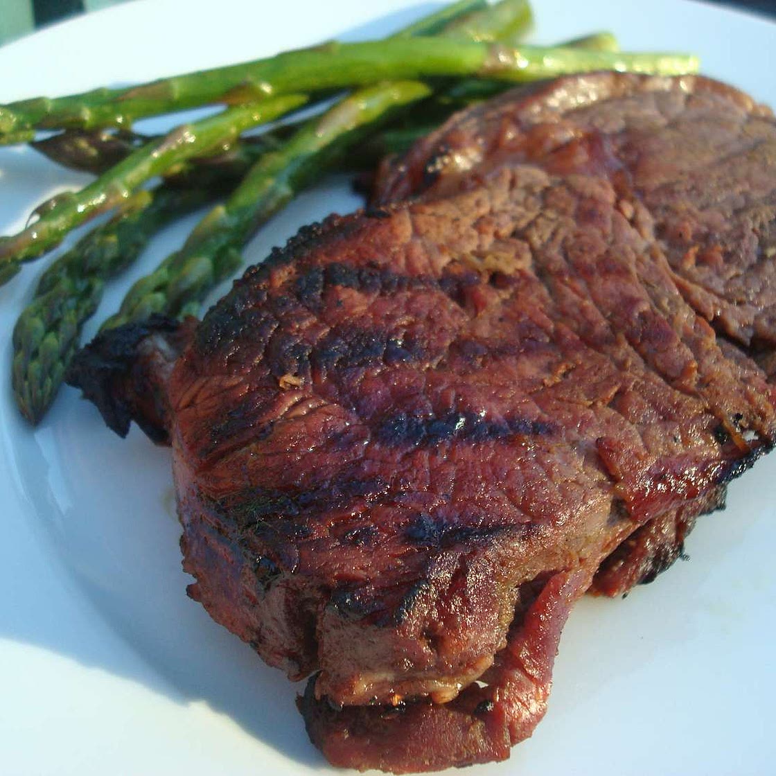Grilled Hawaiian Ribeye Steaks (Meat)