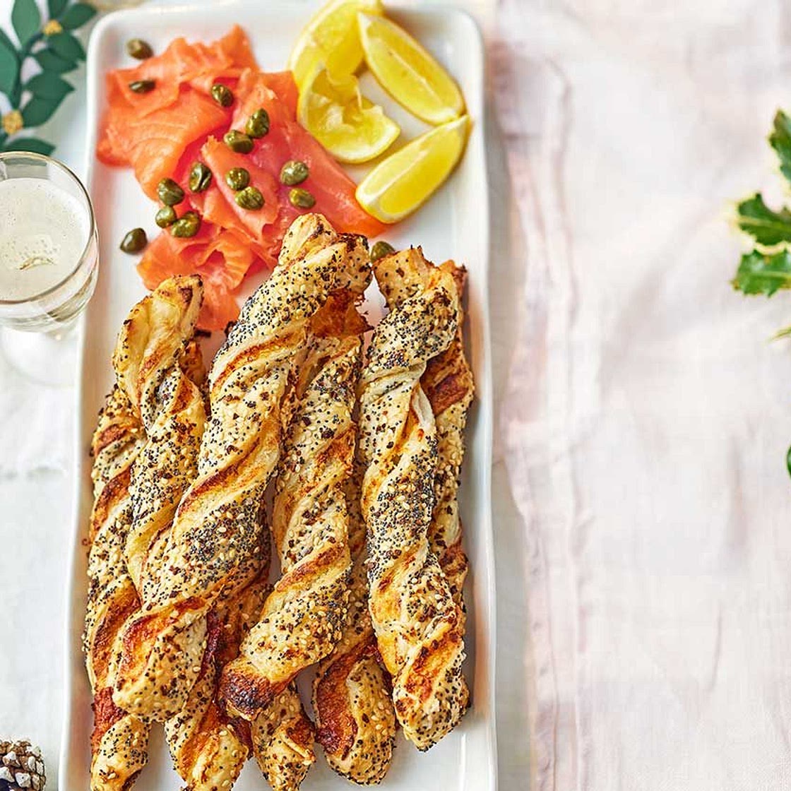 Multi-seed cheese straws
