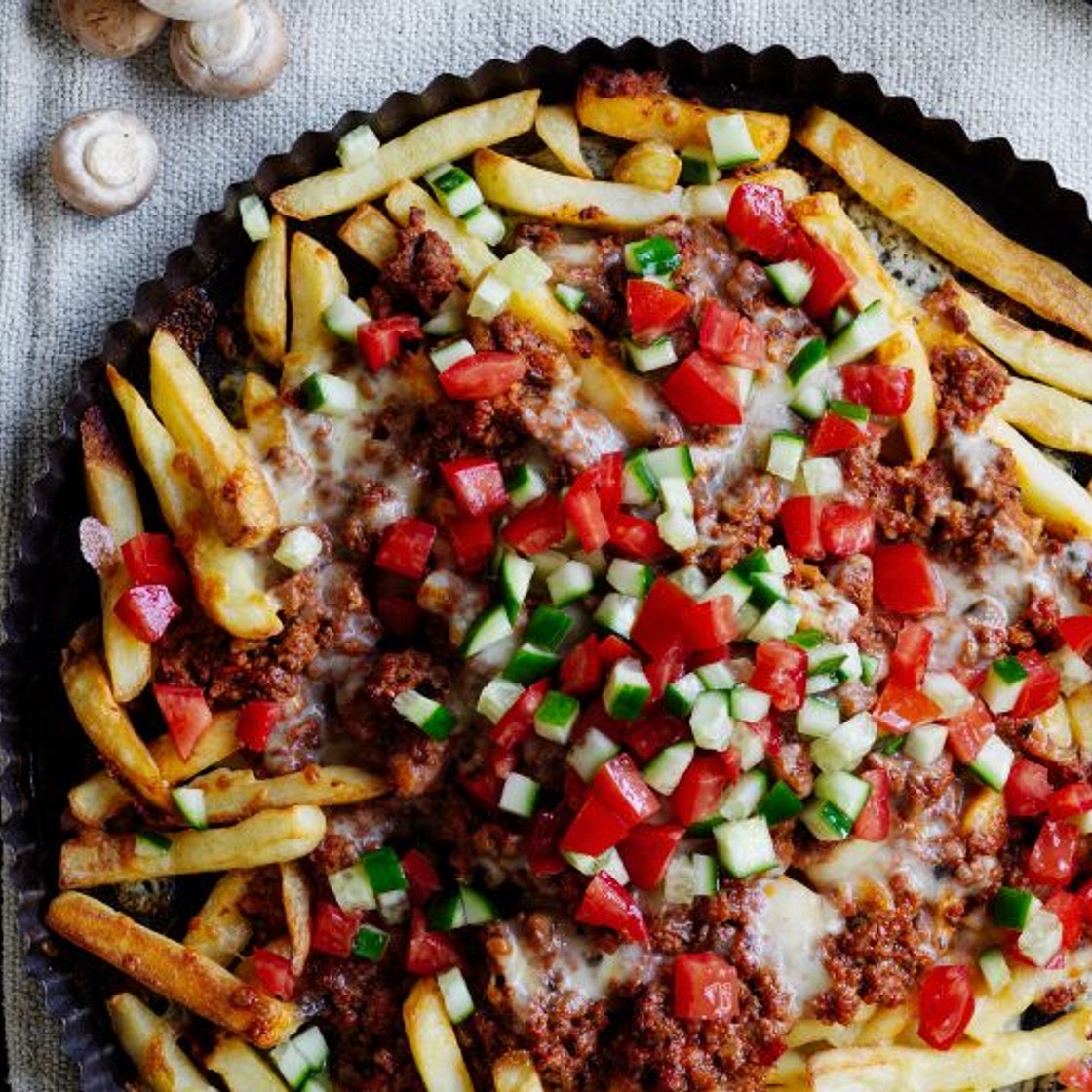Mushroom Bolognese Loaded Fries