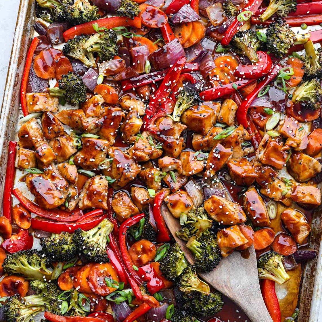 Sheet Pan Teriyaki Chicken and Vegetables