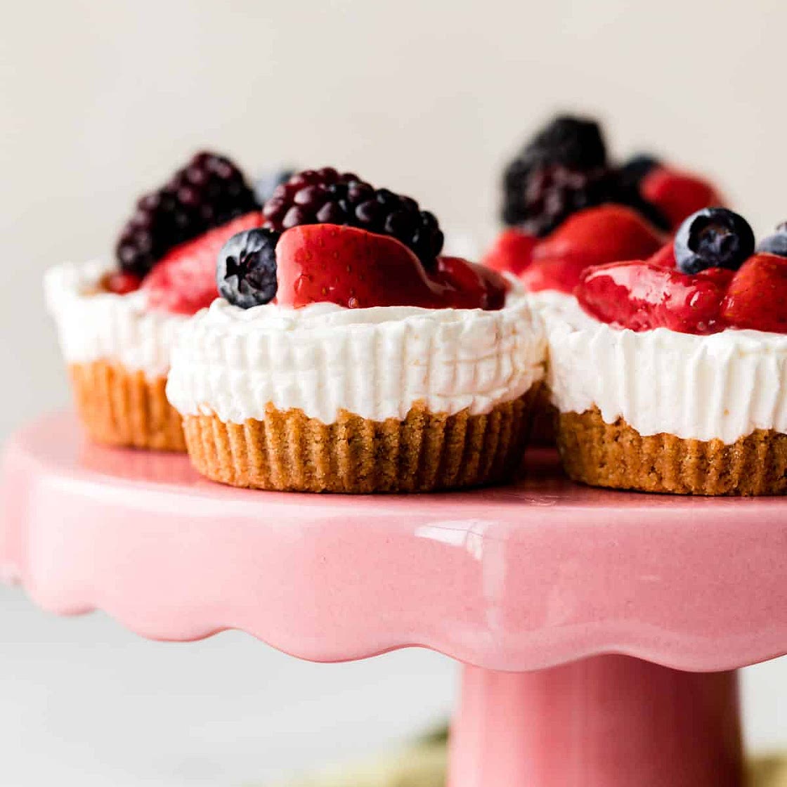 Mini No-Bake Cheesecakes