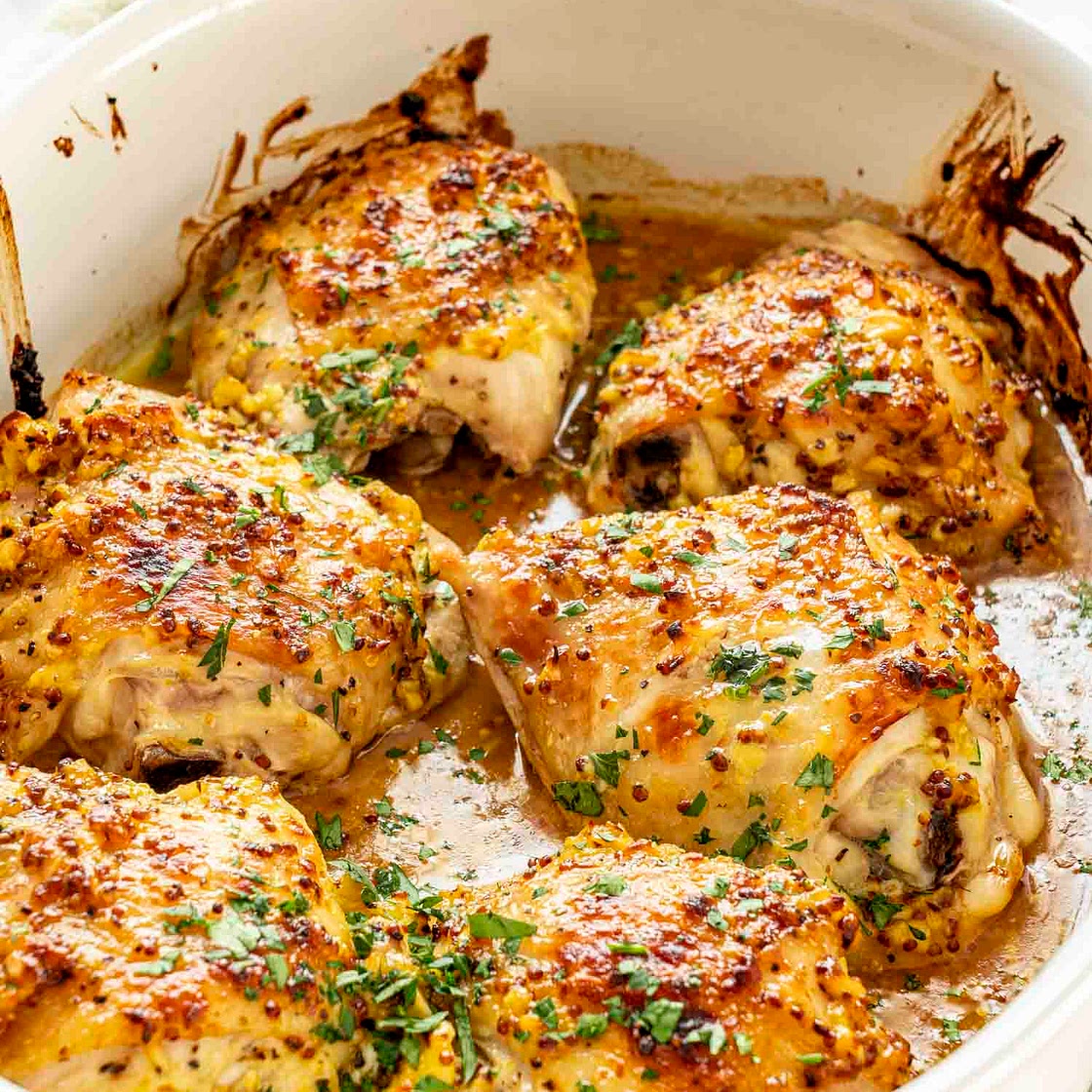 Oven Baked Chicken Thighs