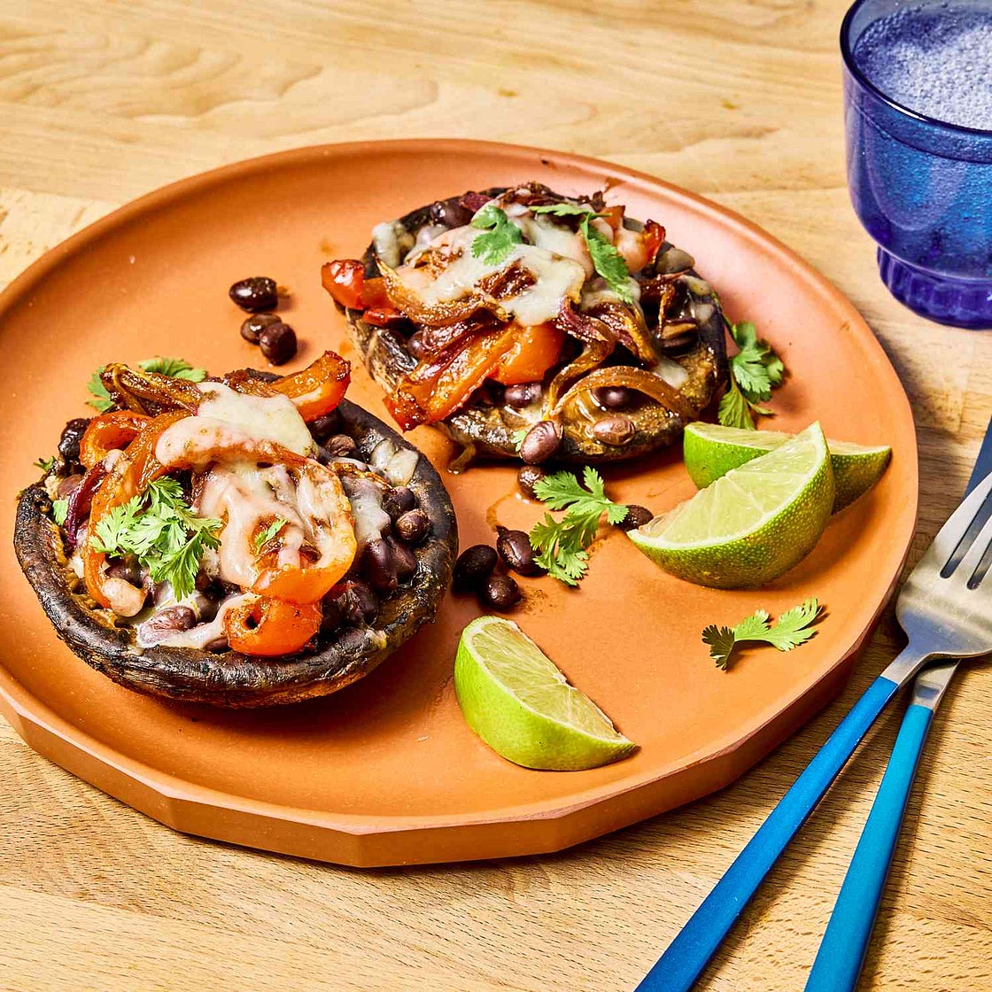 Fajita-Stuffed Portobello Mushrooms