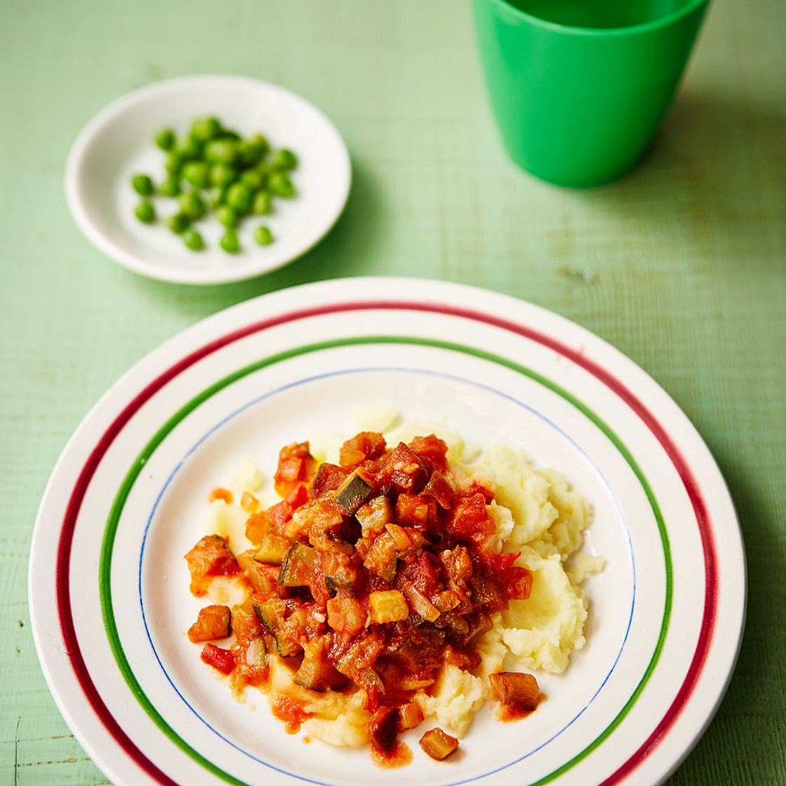 Helen’s ratatouille with mash