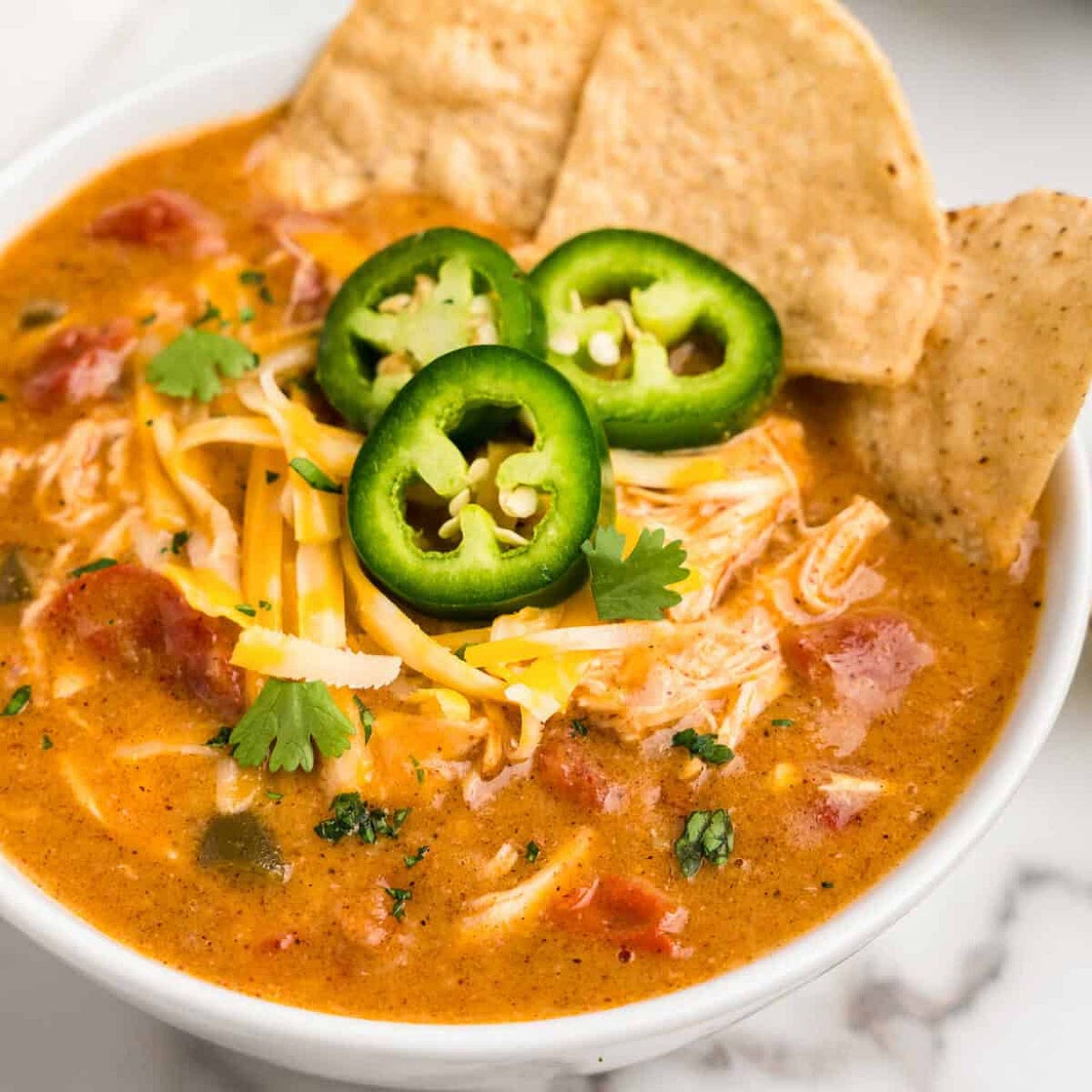 Slow Cooker King Ranch Chicken Soup Recipe