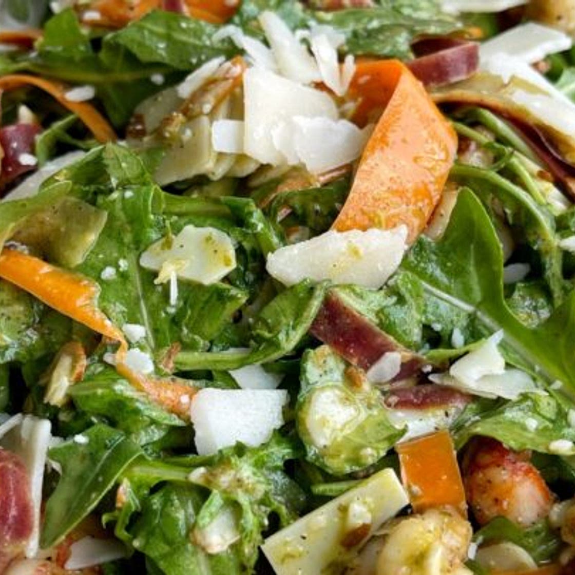 Lemon Arugula Shrimp Salad