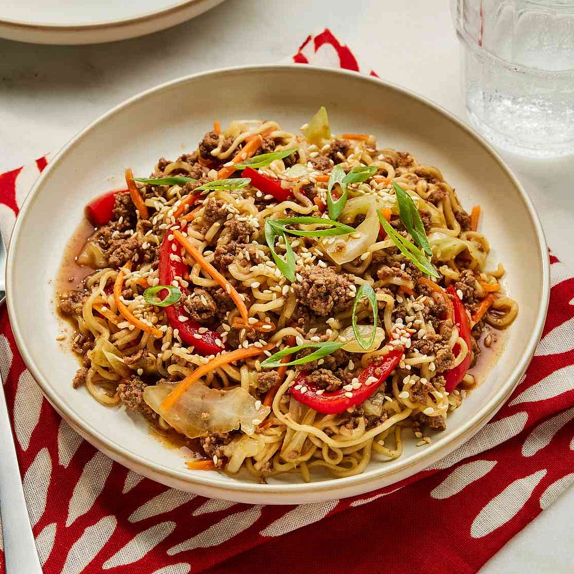 One-Pot Beef Ramen Noodles