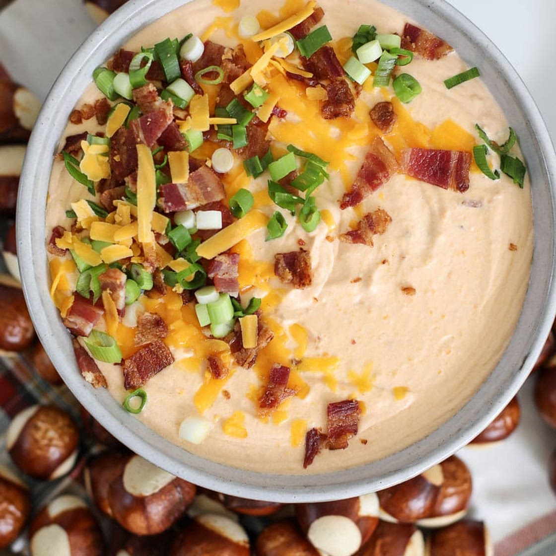 Beer Cheese Dip with Bacon