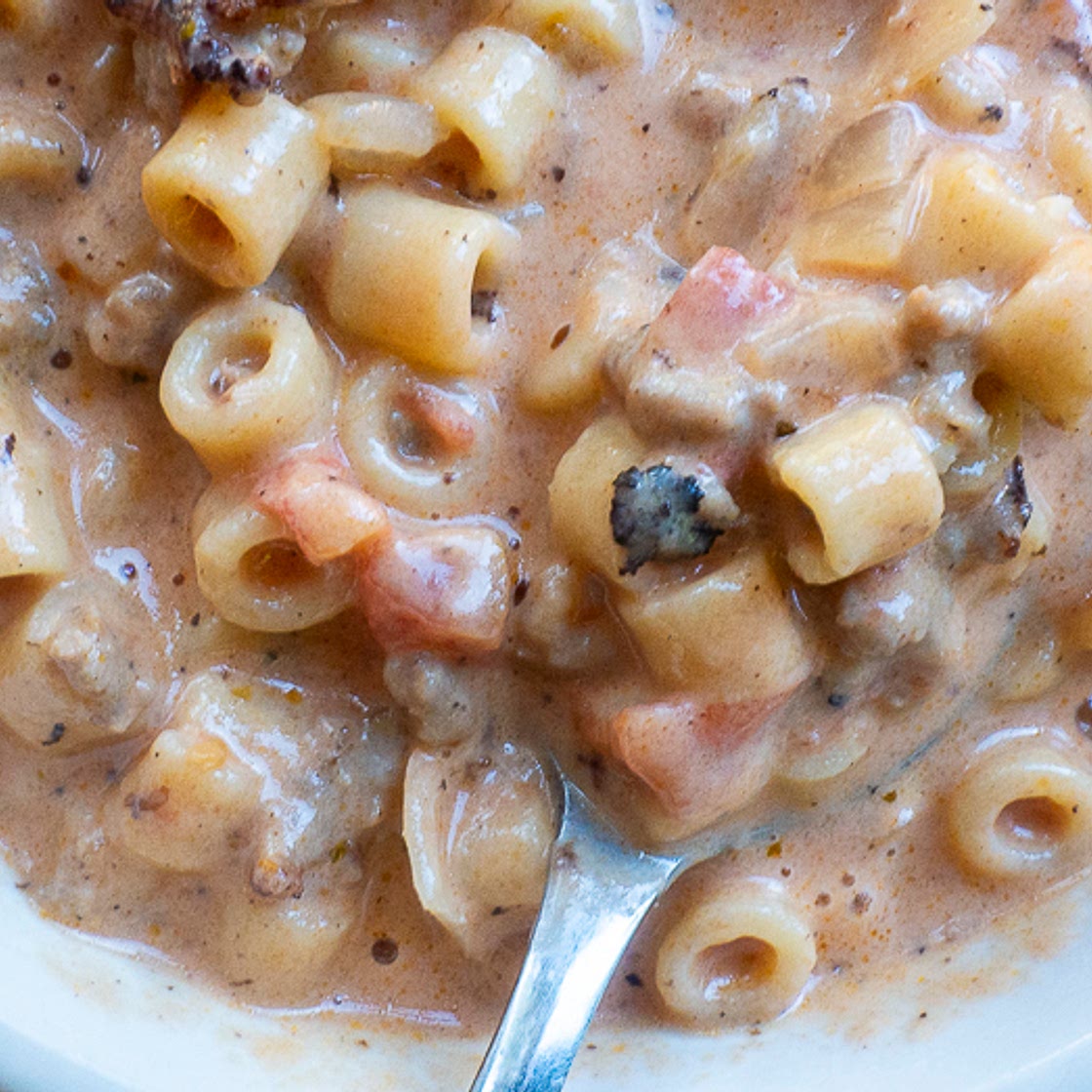 Italian Sausage Parmesan Soup