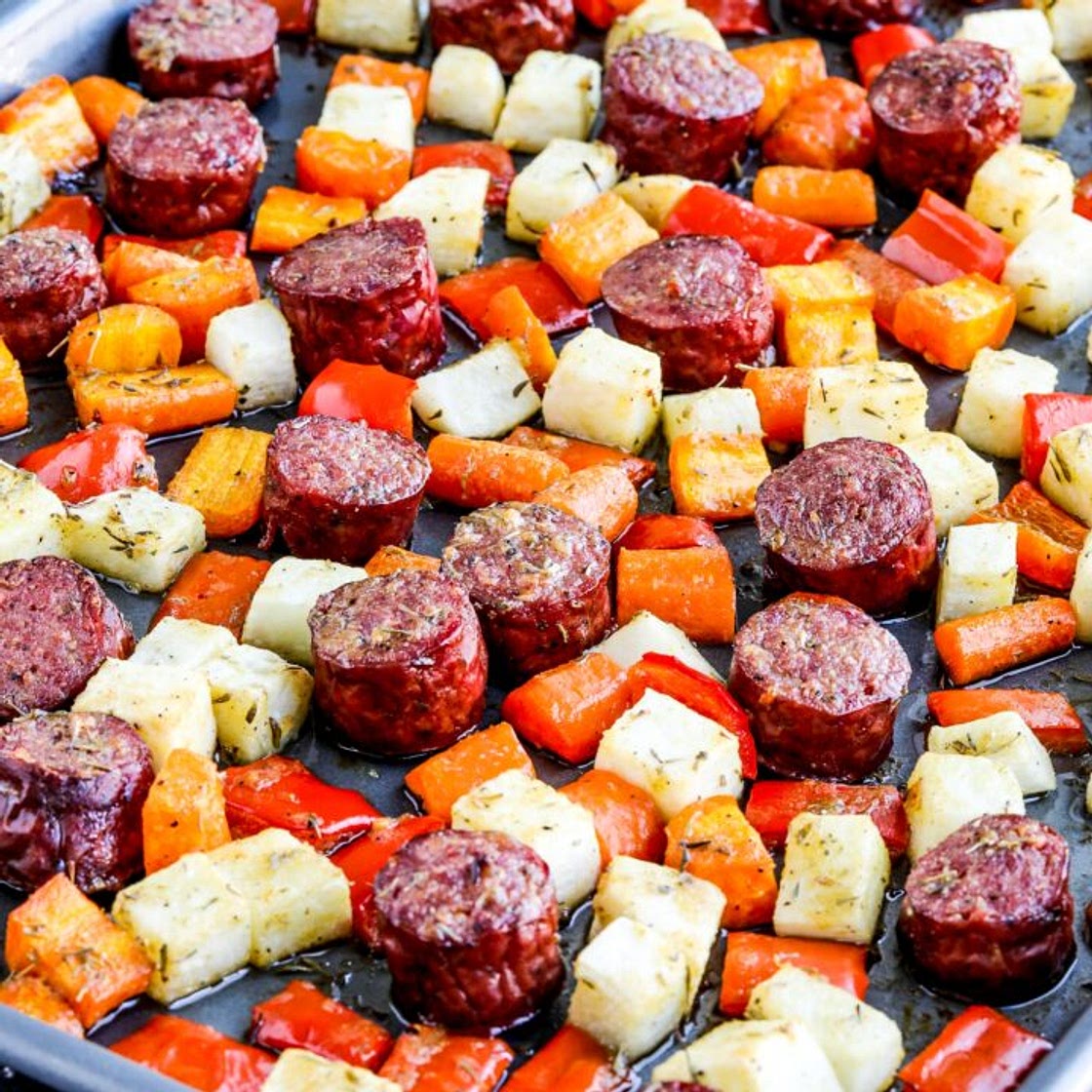 Sheet Pan Sausage and Veggies
