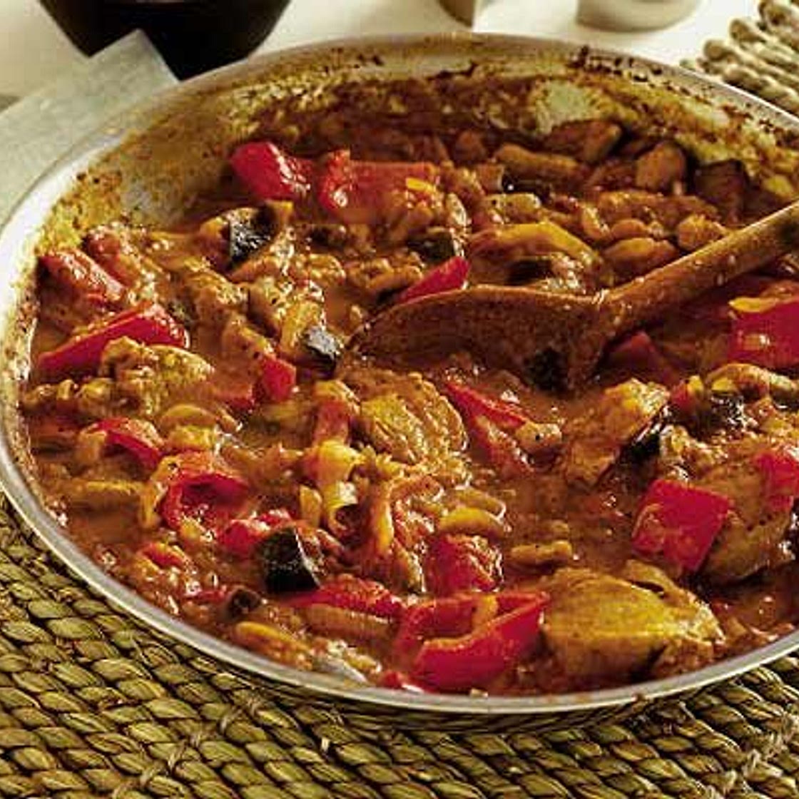 Spicy pork & aubergine