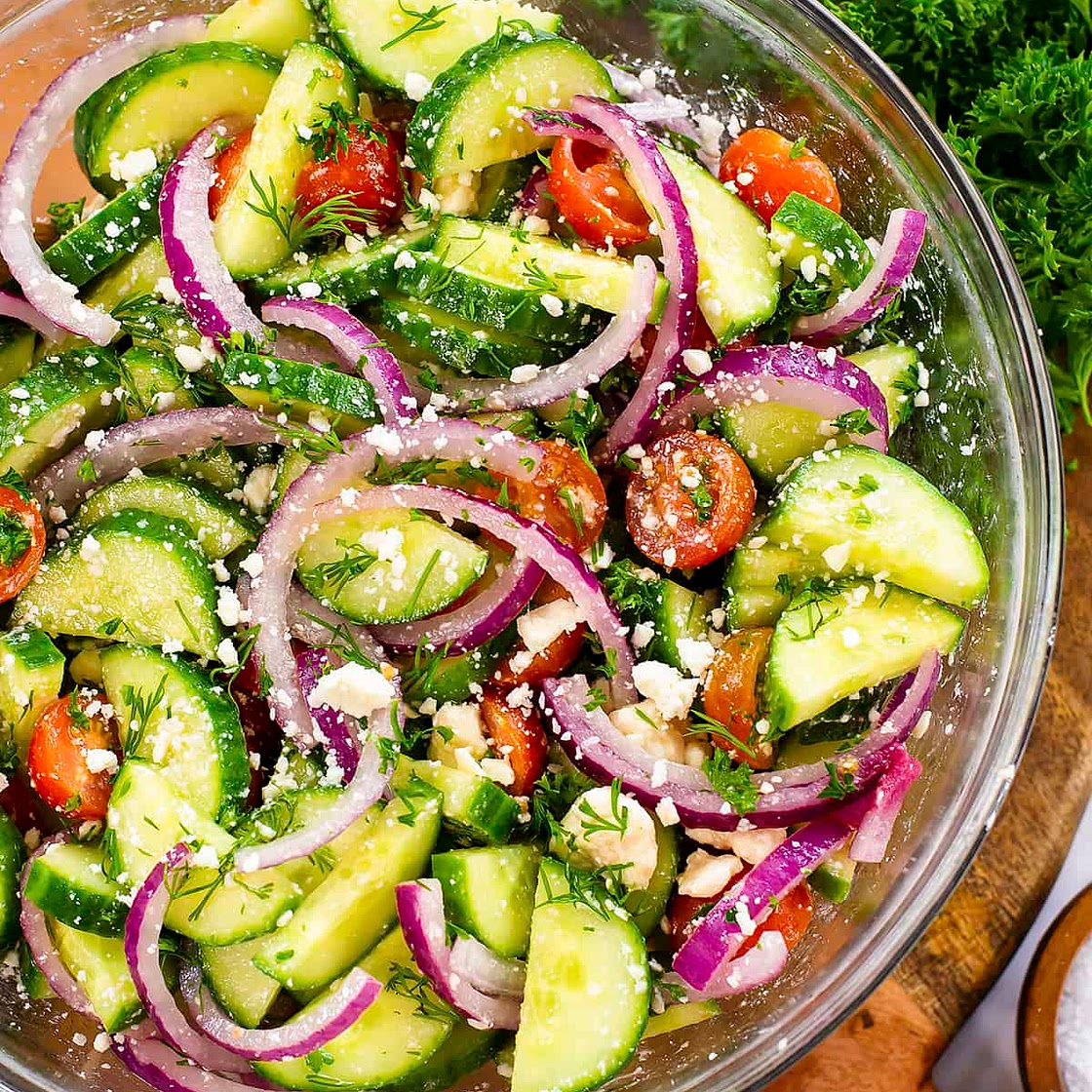 Cucumber Tomato Feta Salad