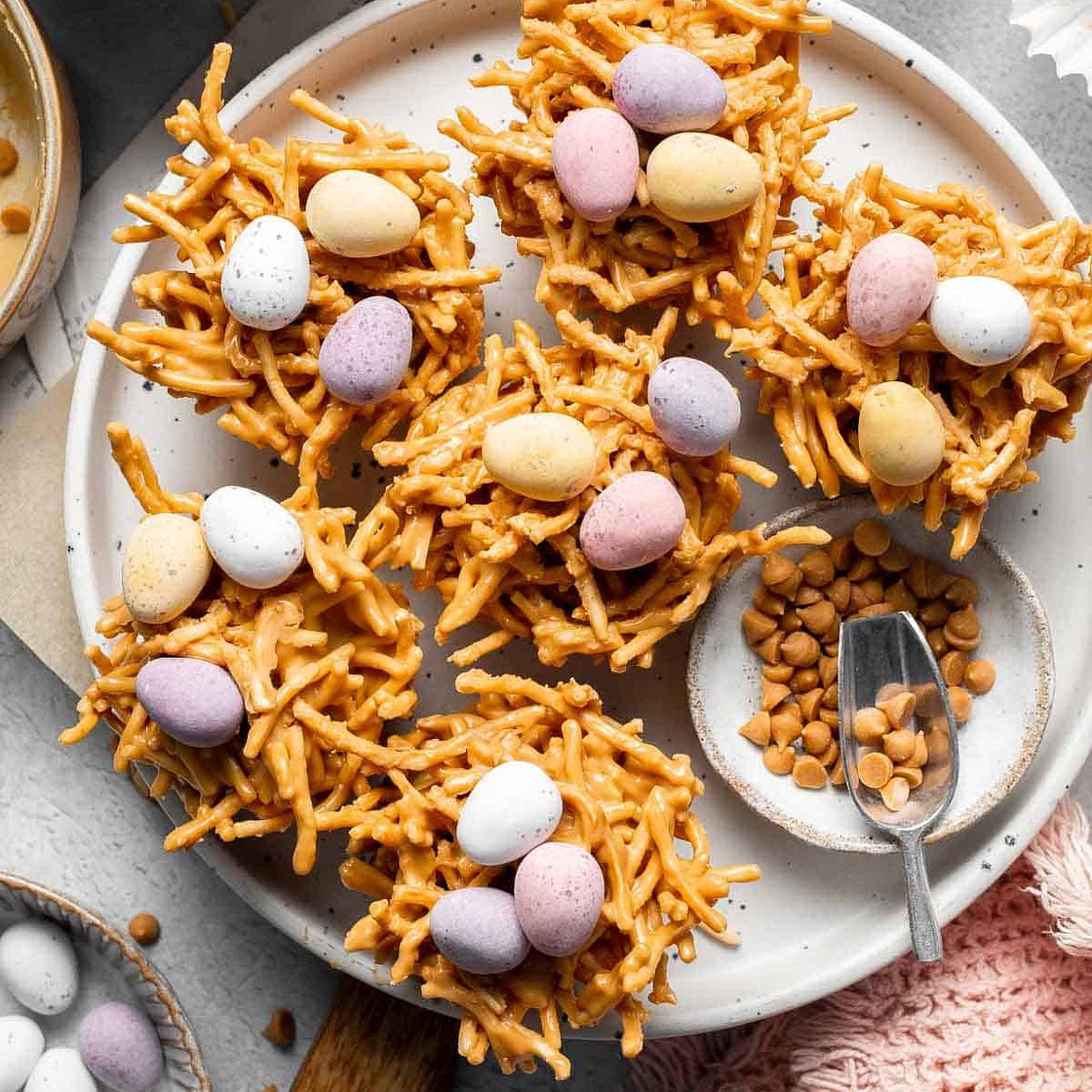 No Bake Bird's Nest Cookies