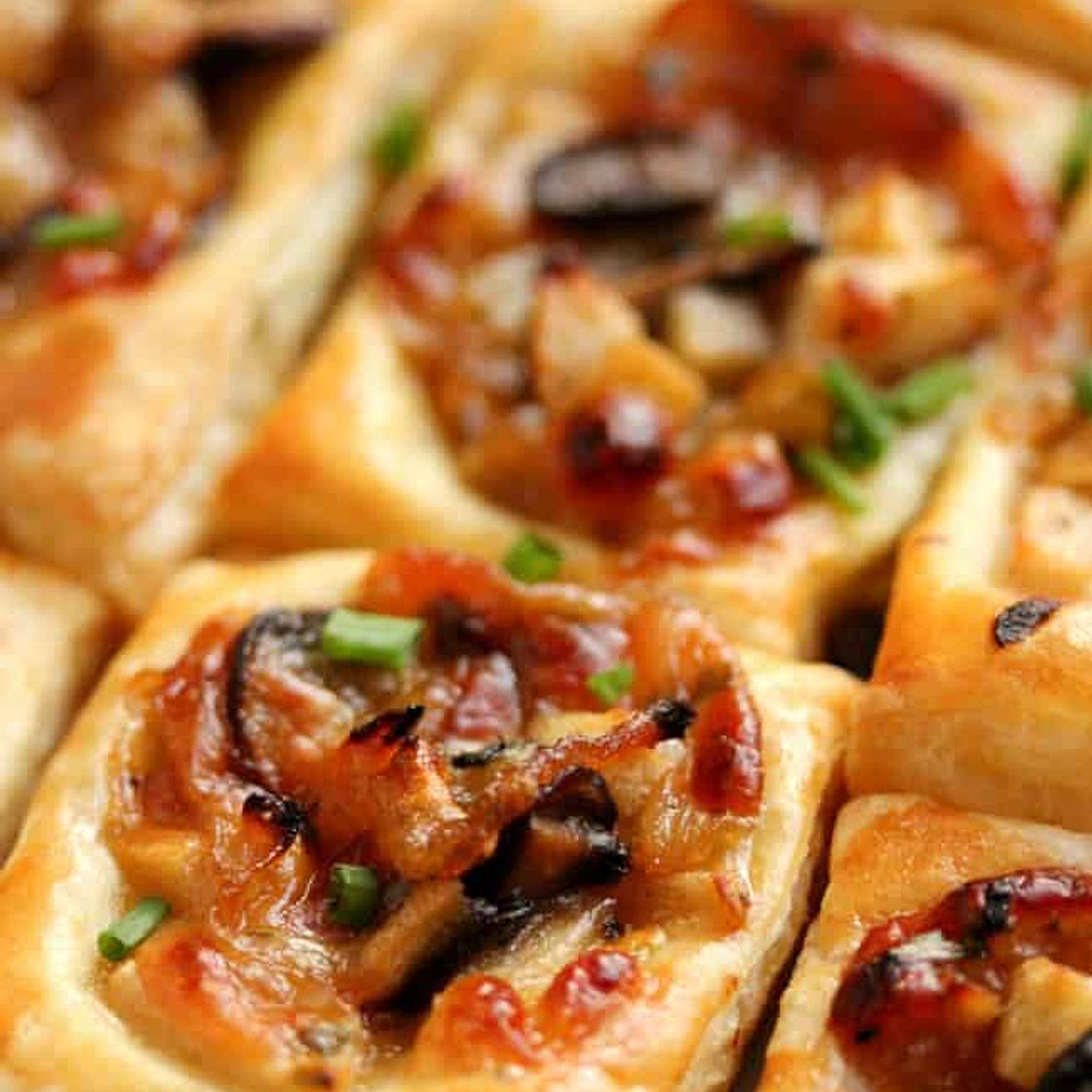 Caramelized Onion, Mushroom, Apple & Gruyere Bites