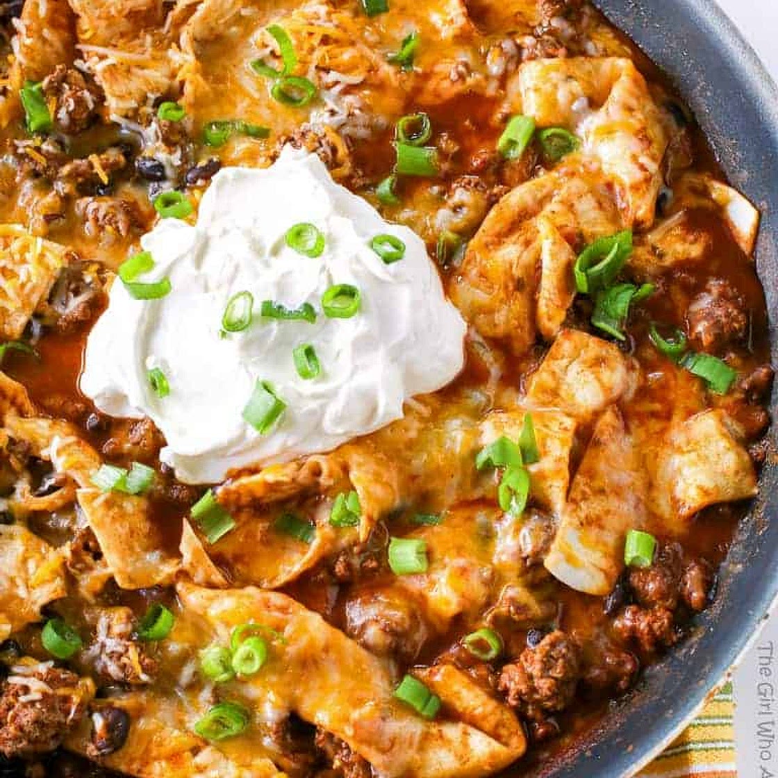 Easy Beef Burrito Skillet