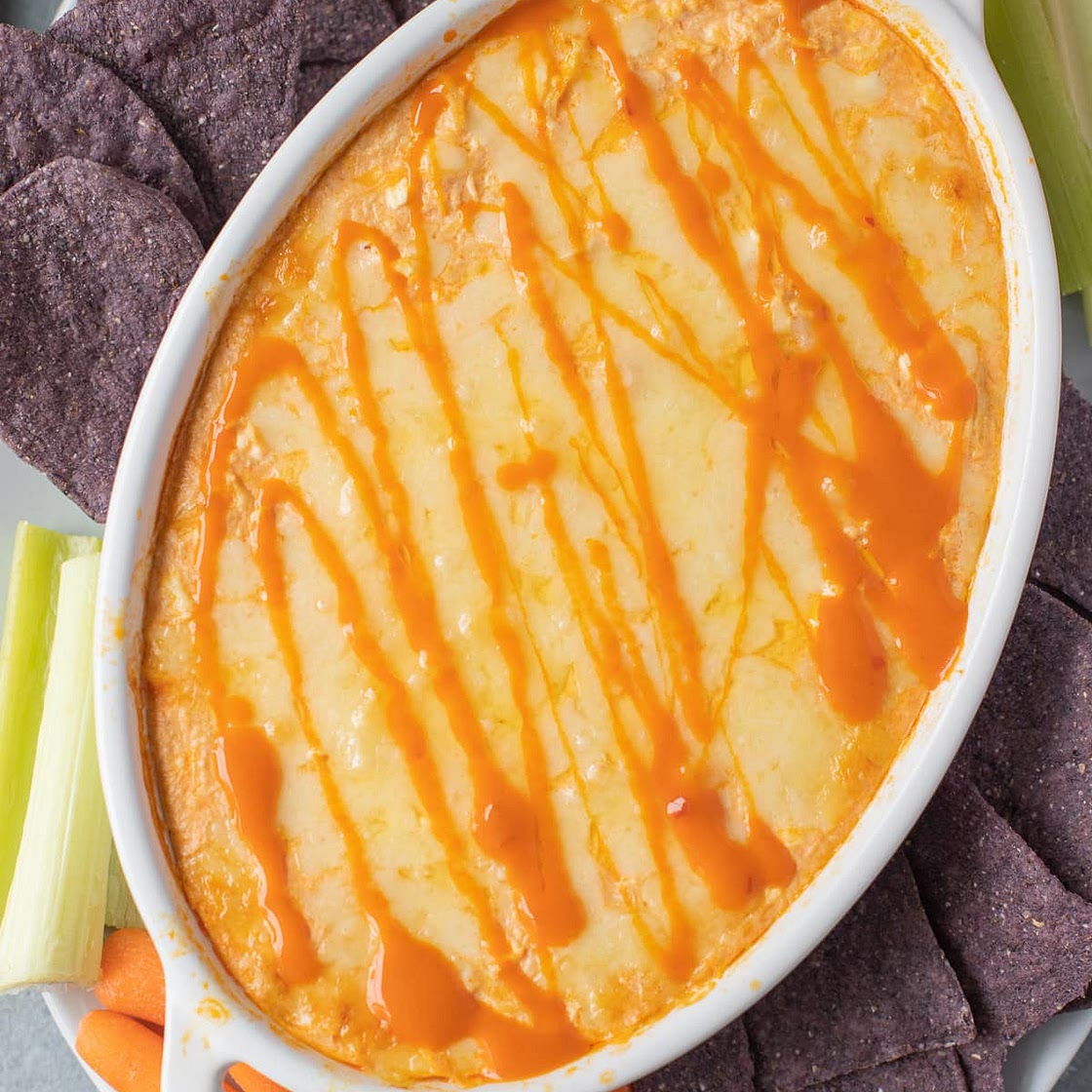 Healthy Buffalo Chicken Dip