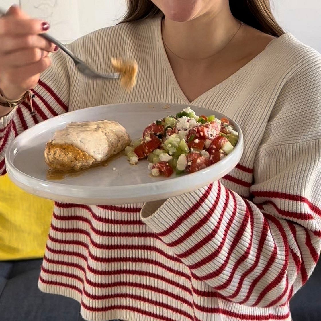 Poulet mariné à la grecque 