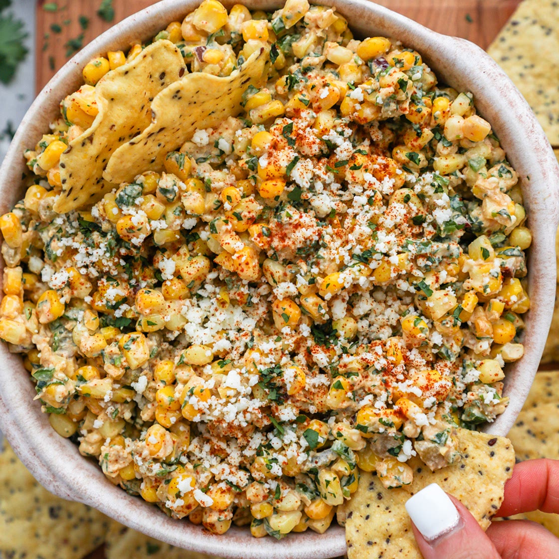 Easy Mexican Street Corn Dip