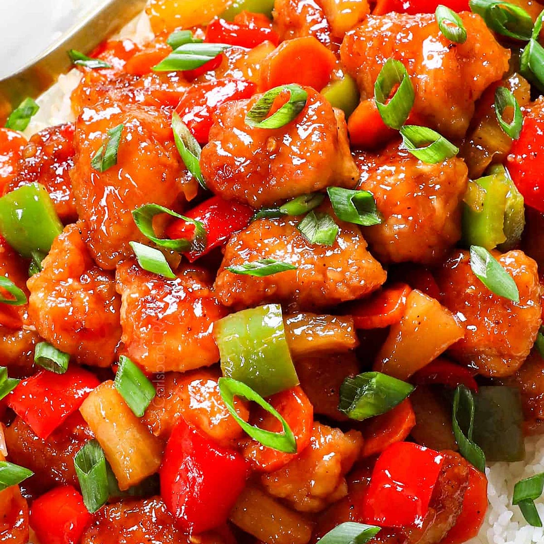 Baked Sweet and Sour Chicken with Pineapple