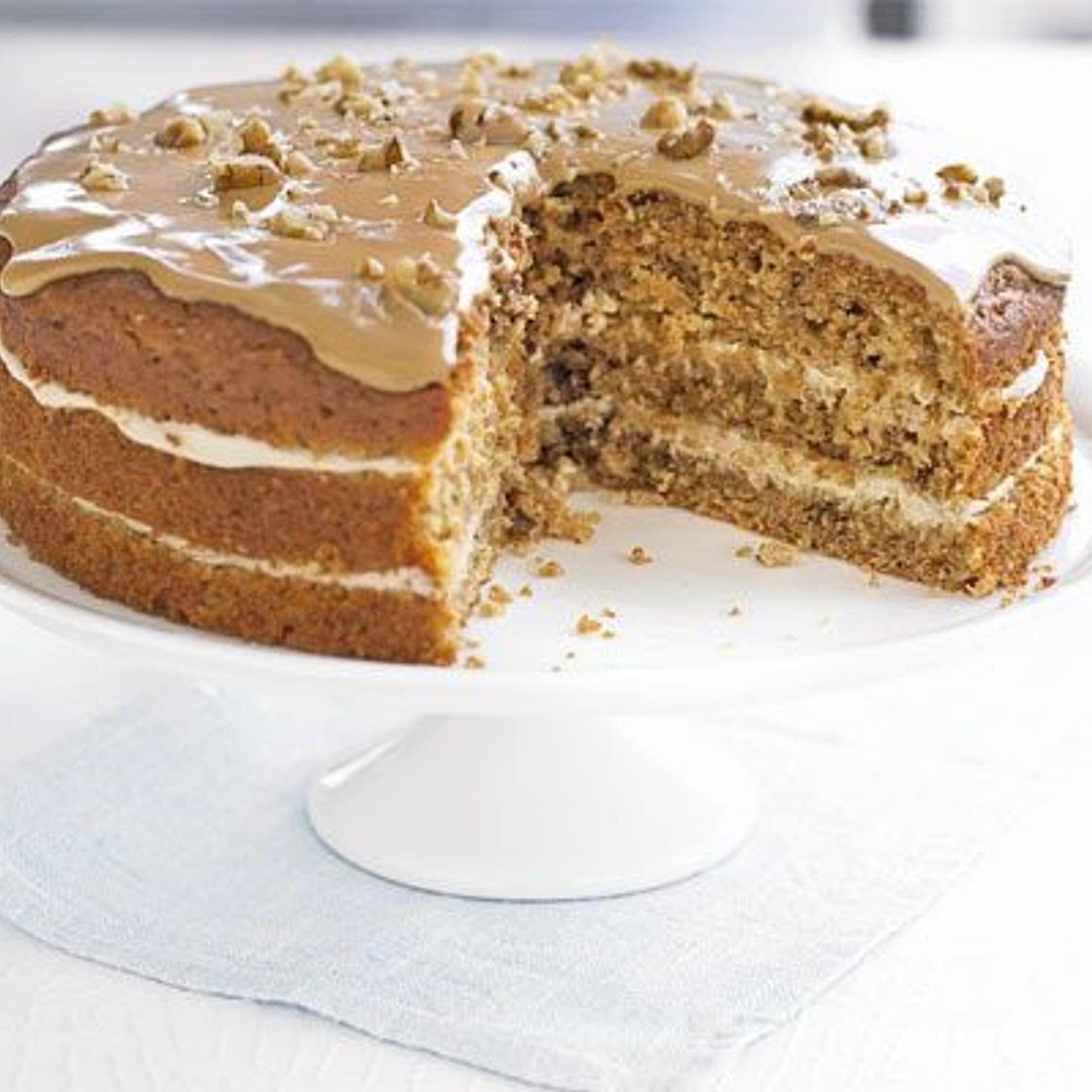 The ultimate makeover: Coffee walnut cake