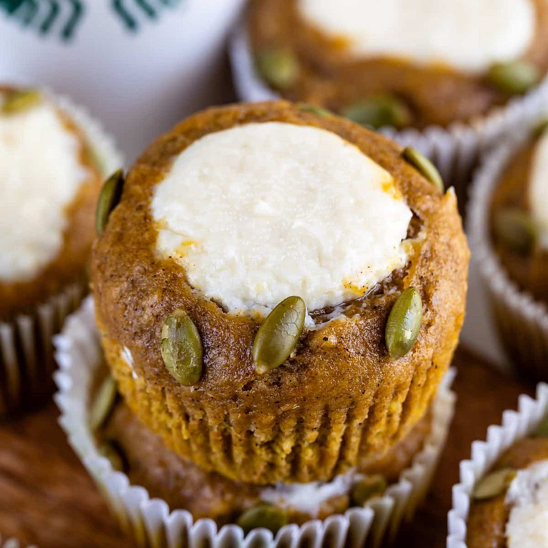 Pumpkin Cream Cheese Muffins