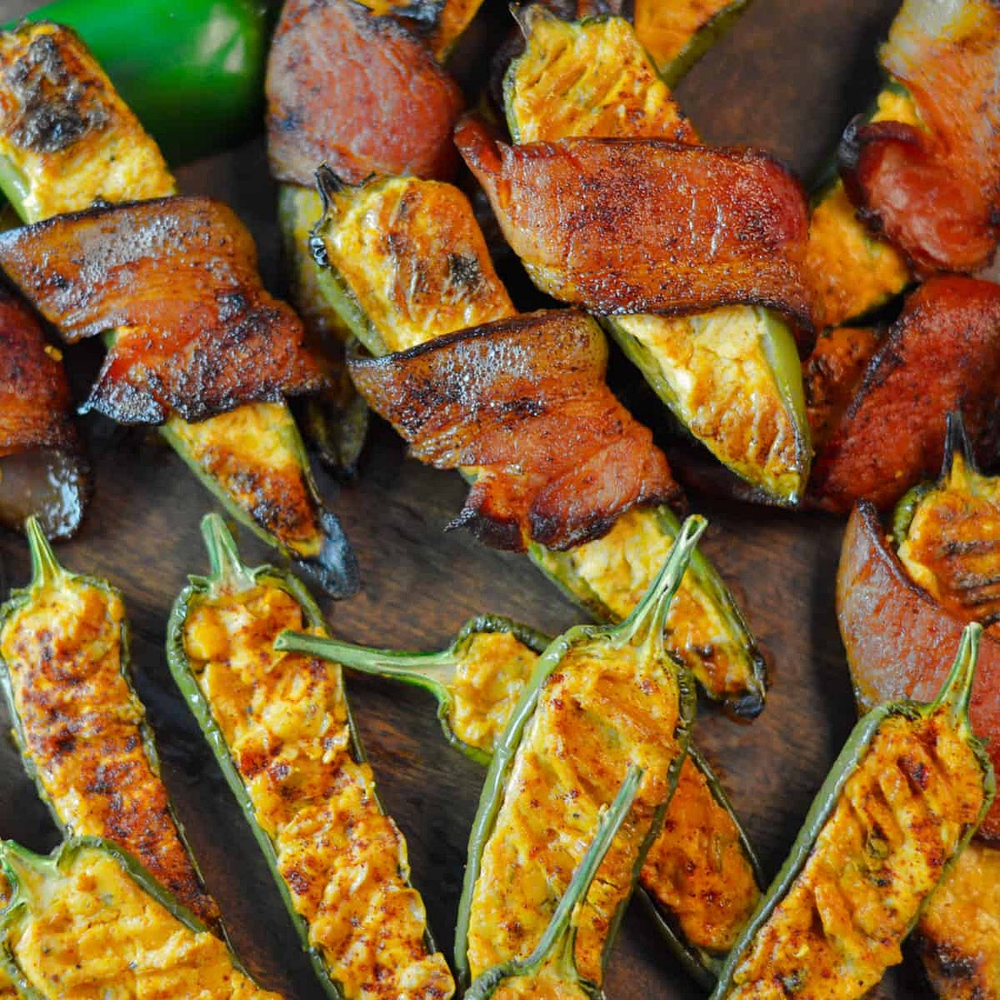 Smoked Jalapeno Poppers (Bacon-wrapped, Optional)
