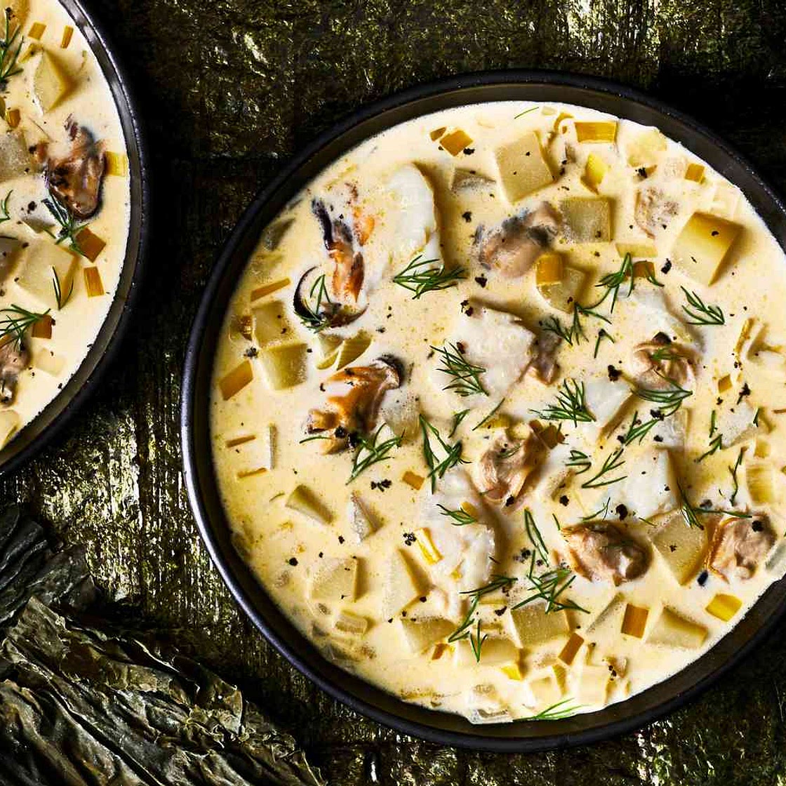Seafood-and-Seaweed Chowder