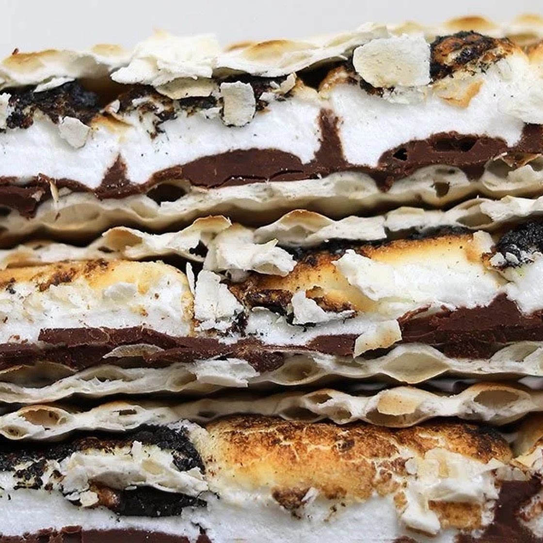 S'MORES MATZOS — COFFEE AND CHAMPAGNE