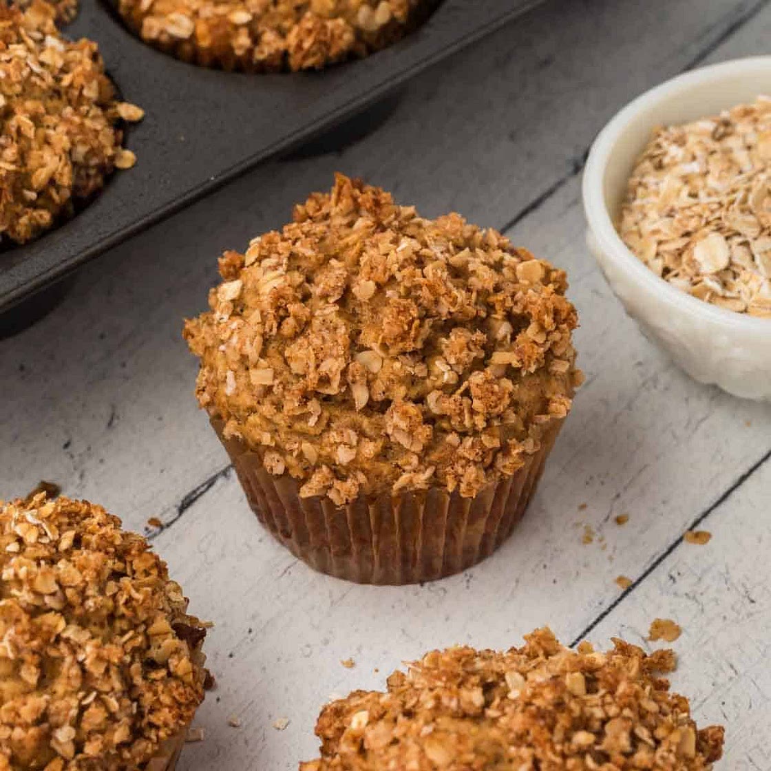 Oatmeal Applesauce Muffins