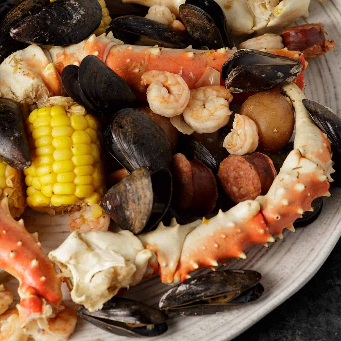 Southern Seafood Boil with Shrimp, Crab, and Sausage