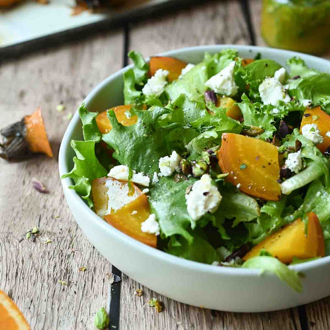 Golden Beet Salad with Tarragon Vinaigrette