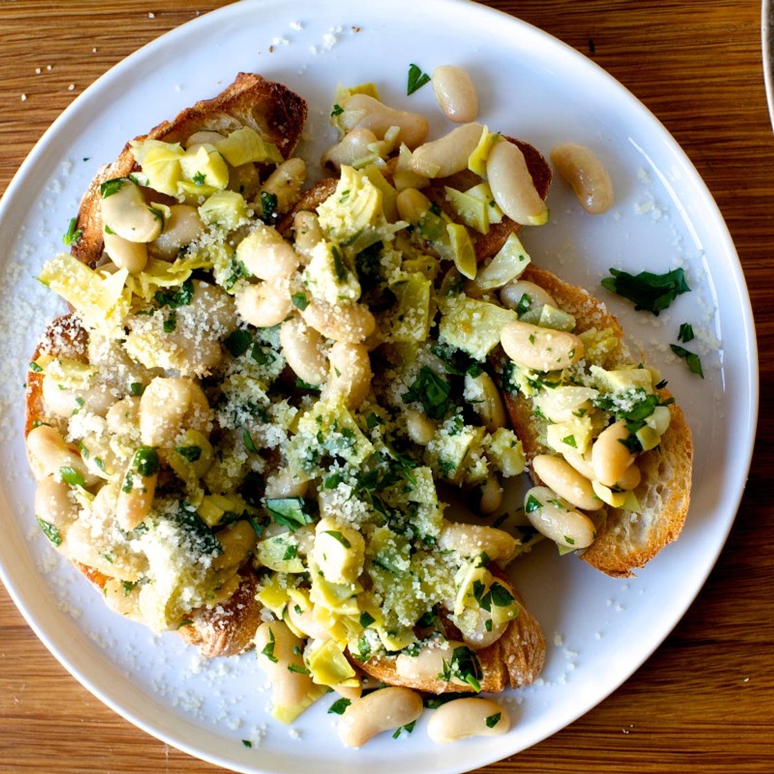 Cannellini Aglio e Olio with Artichokes