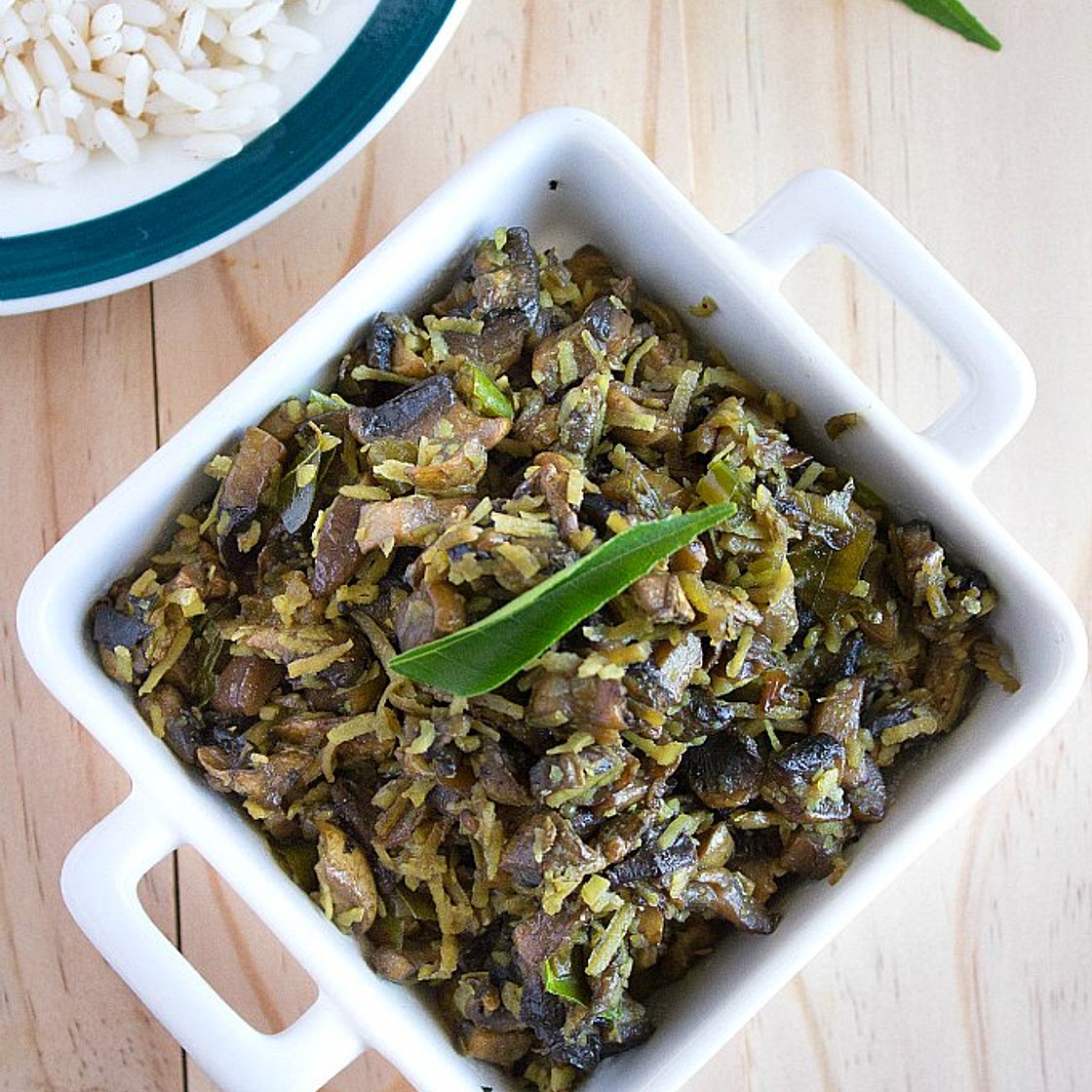 Mushroom and Coconut Stir Fry | Mushroom Thoran