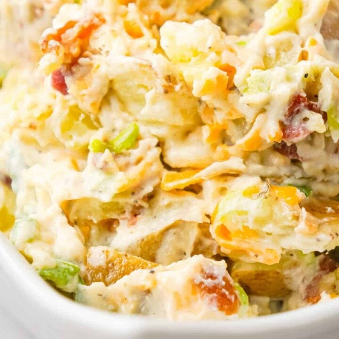 Cheddar Bacon Ranch Potato Salad