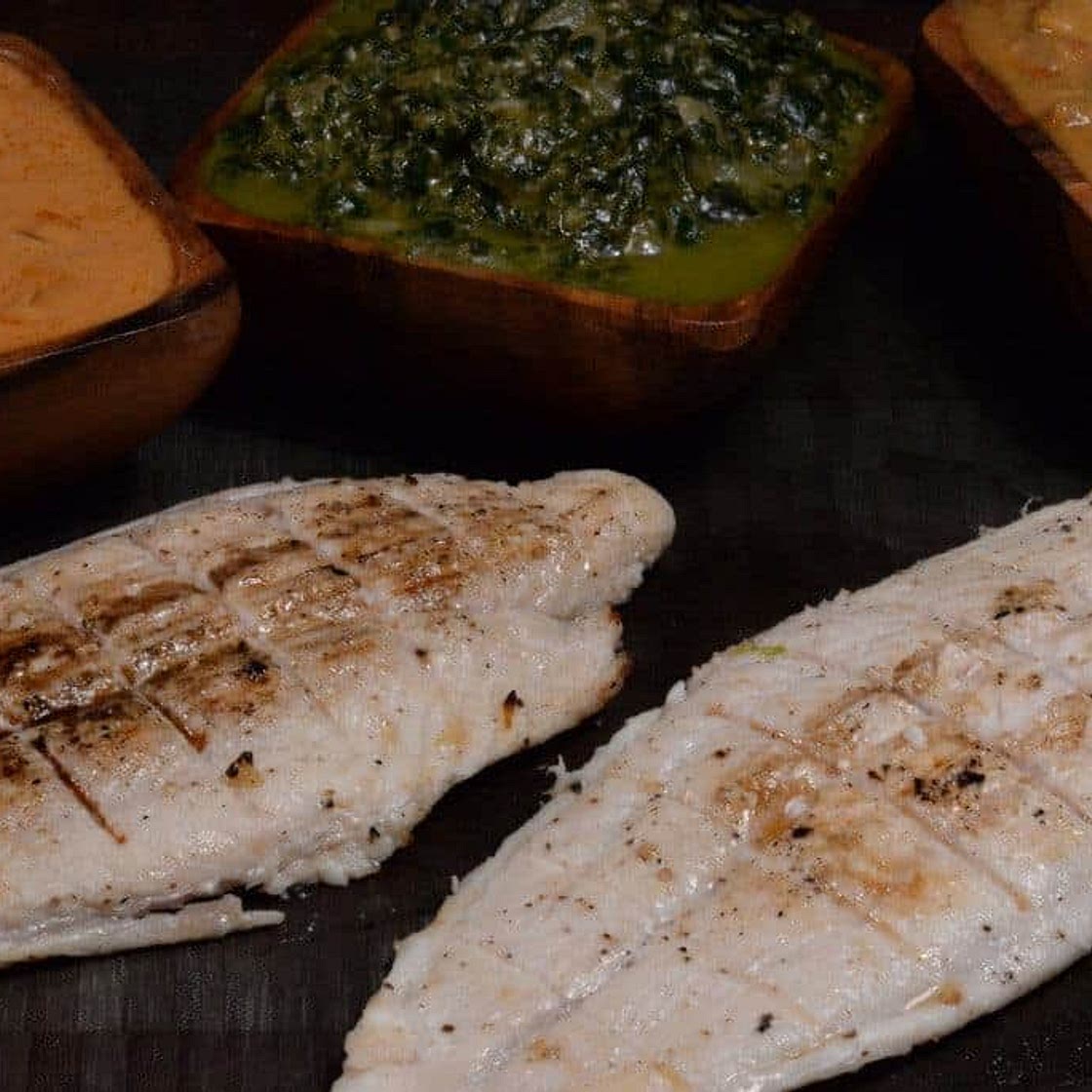 Equatorial Guinea Pescado con tres salsas (fish with Three Sauces)