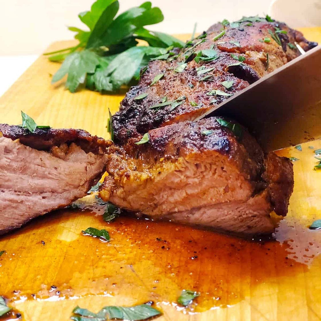 Baked Pork Tenderloin With Mesquite Rub