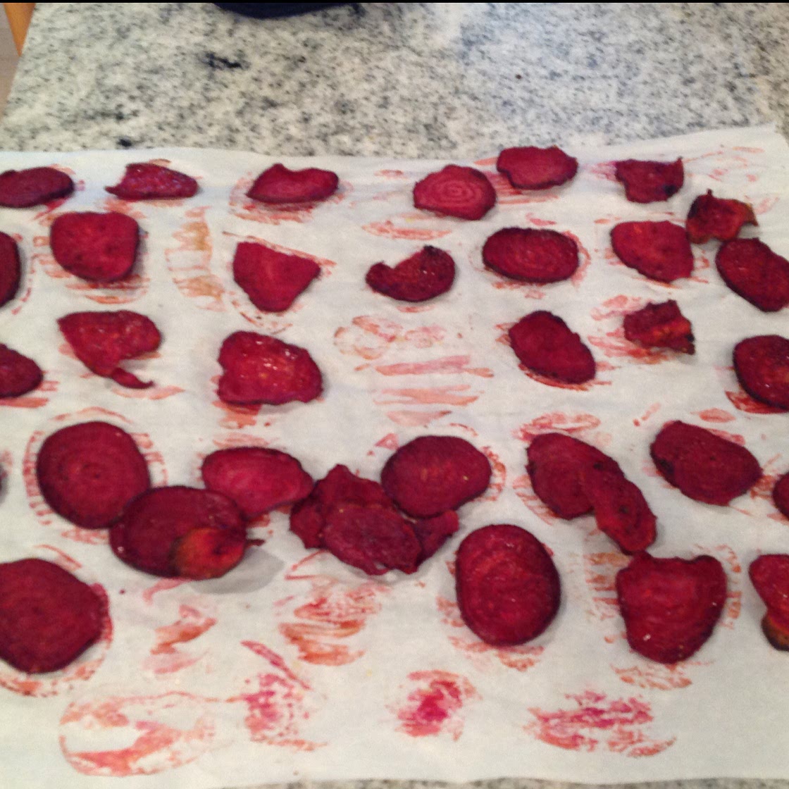 Simple Salted Beet Chips