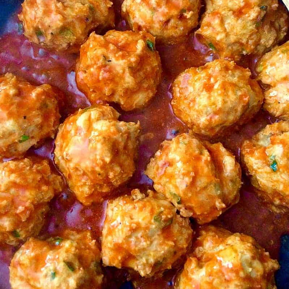 Keto Buffalo Chicken Meatballs