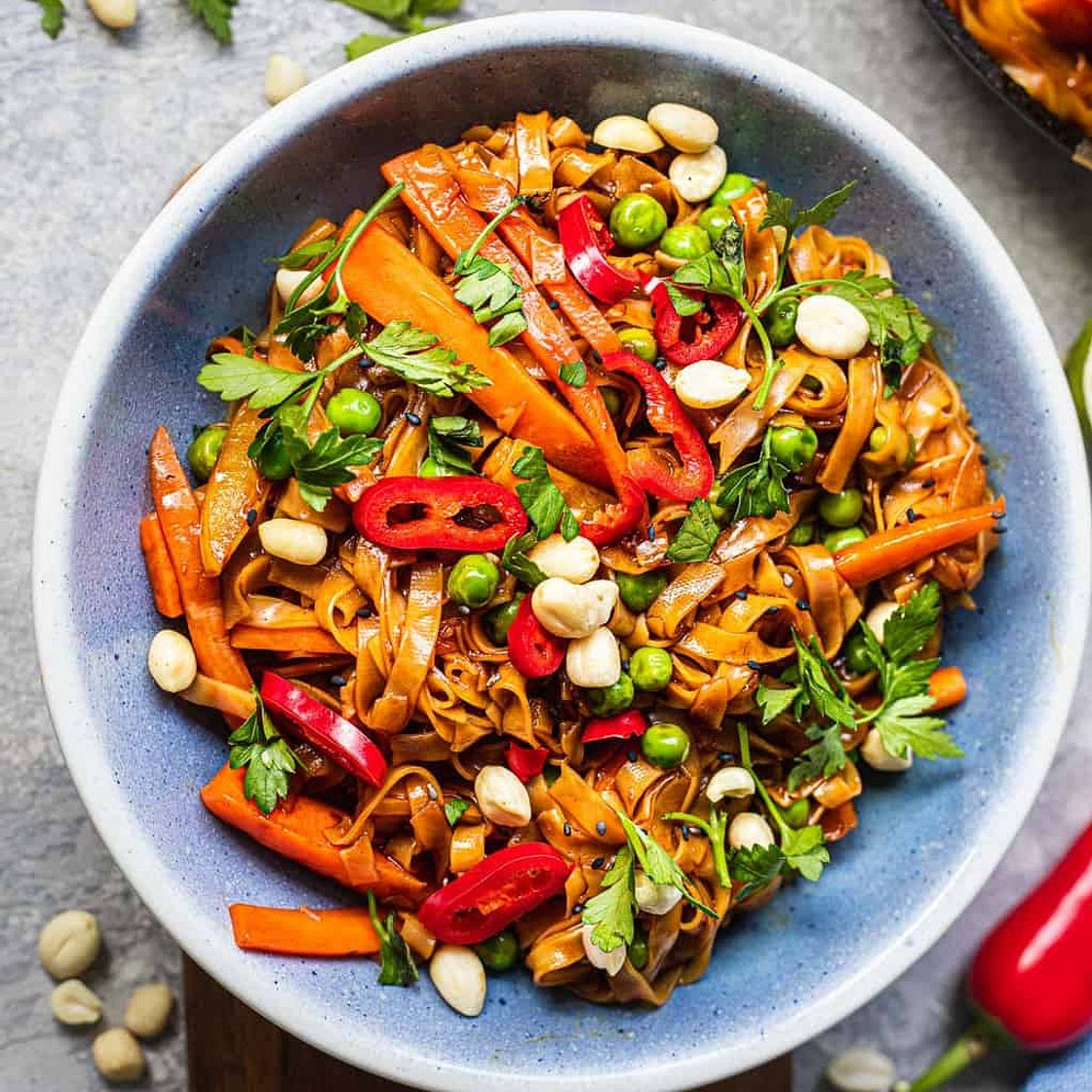 Easy Vegan Pad Thai (Gluten-free)
