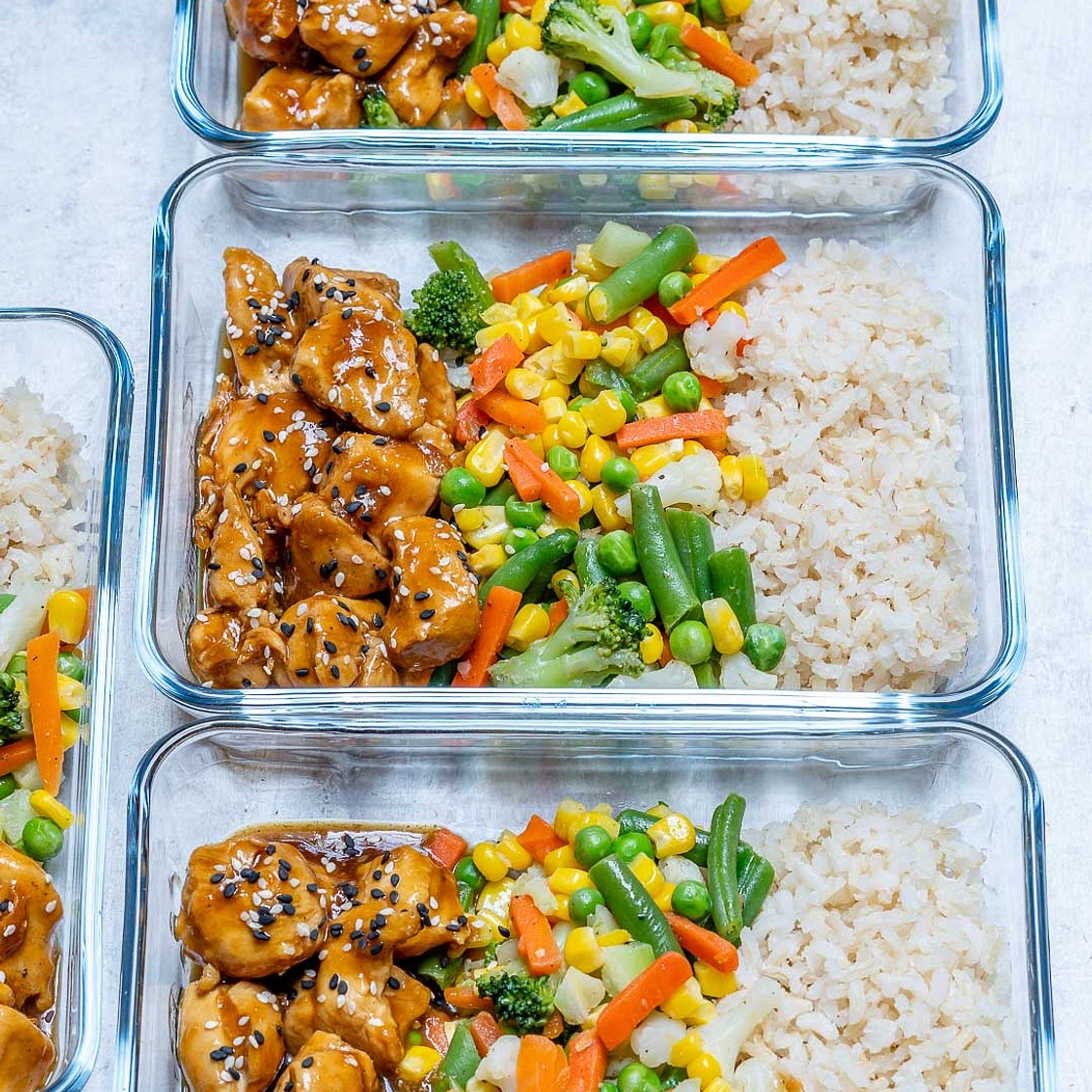 #MealPrep Teriyaki Chicken Bowls